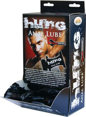 Hung Anal Lube 10ml Pillow Packs - 50 Pieces Display