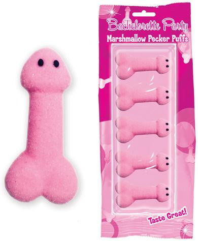 Pecker Puffs Marshmallow Penies - 5 Count