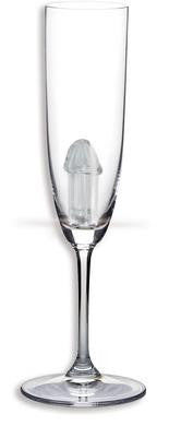 Light Up Pecker Champagne  Glass