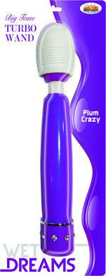 Wet Dreams Big Tease Turbo  Wand - Plum Crazy