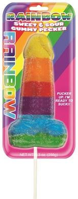 Rainbow Sweet & Sour Gummy  Pecker