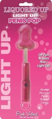 Liquored Up Light Up Penis Pop - Pink Velvet