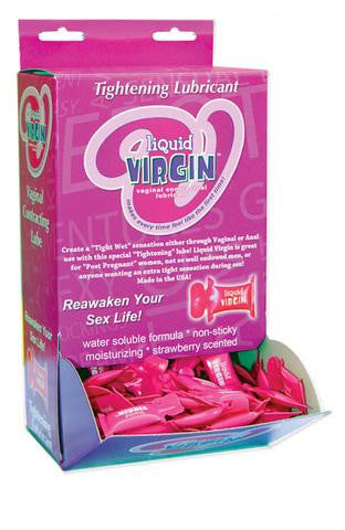 Liquid Virgin Vaginal Contracting Lube - 2Cc Pillow Packs - 144 Pieces