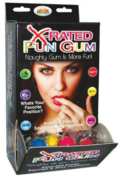 X-rated Fun Gum Assorted -  90 Pieces Display  - Htp750d