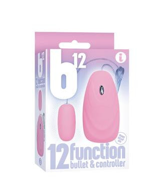 The 9's 12-function Bullet and Remote - Pink