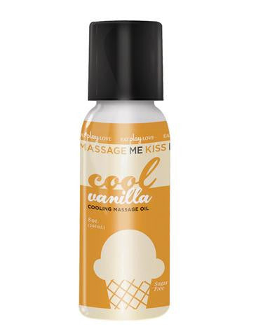 Massage Me Kiss Me - Edible Cooling Vanilla - Cool Vanilla - 1 oz.