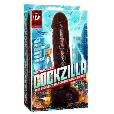 Cockzilla - 16.5-inch Black  Realistic Cock