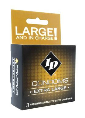 ID Extra Large Condoms - 3  Pack