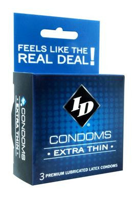 ID Extra Thin Condom - 3 Pack