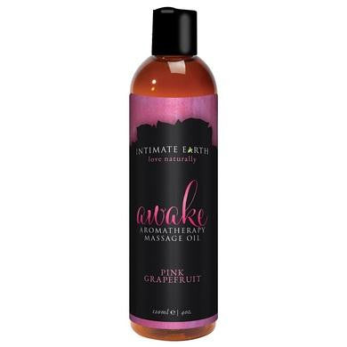 Awake Aromatherapy Massage Oil Pink Grapefruit - 4 Oz. - 120 Ml