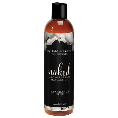 Naked Aromatherapy Massage Oil Fragrance Free - 4  Oz. - 120 Ml