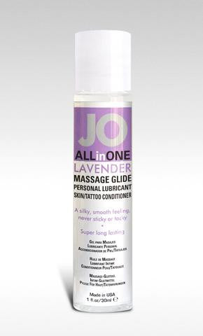 Jo All-in-one Sensual Massage Glide - Lavender Fields - 1 Fl. Oz. - 30 Ml