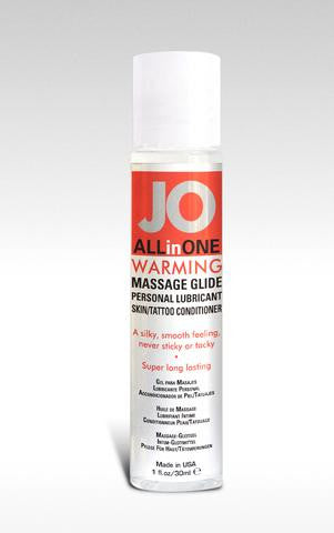 Jo All-in-one Massage Glide - Warming - 1 Oz. - 30 Ml