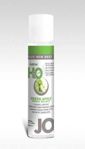 Jo H2o Flavored Lubricant Green Apple - 1 Fl. Oz. - 30 Ml