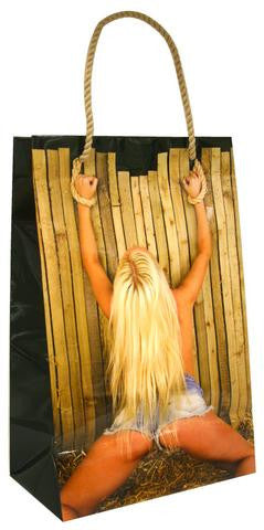 Girl Tied To Fence With Rope Novelty Gift Bag