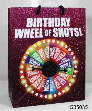 Birthday Wheel of Fortune Spinner Gift Bag