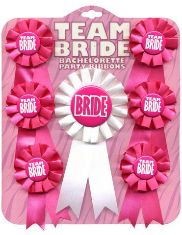 Team Bride Rosette Ribbon Set