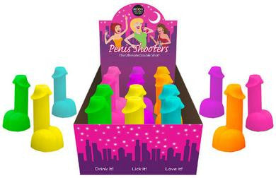 Neon Penis Shooters - 12 Piece  Display