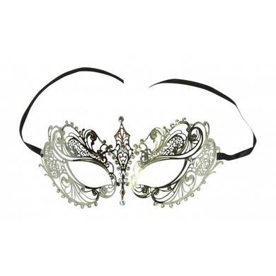 Venetian Filigree Silver Mask