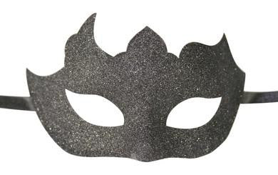 Glitter Black Plastic Mask