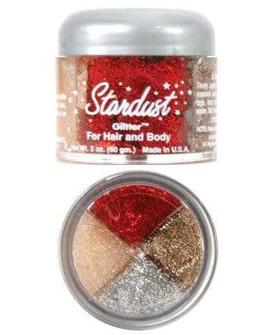 Stardust Rainbow Glitter - Red Silver Gold Crystal