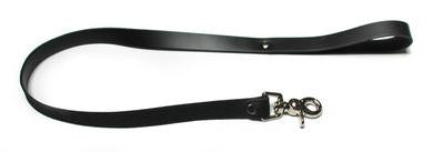 Bondage Basics Leather Leash - Black