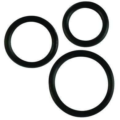 Rubber Cock Rings - 3 Pack