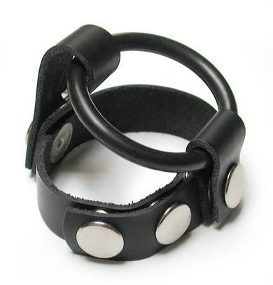 Versatile Cock Ring Harness - Leather