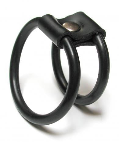 Double-O Cock Ring - Rubber