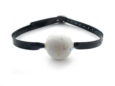 Jawbreaker Ball Gag - Black PVC Strap