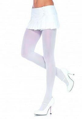 Nylon Tights - White - One Size