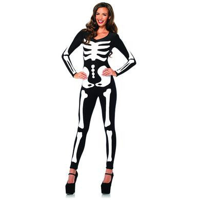 Glow-in-the-dark Skeleton  Catsuit - Large