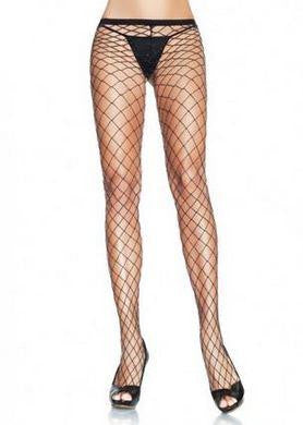 Industrial Net Pantyhose - Black-silver - One Size