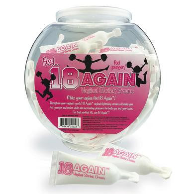 18 Again Vaginal Shrink Cream - 72 Count Fishbowl