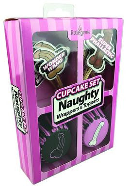 Cupcake Set - Naughty Wrappers and Toppers