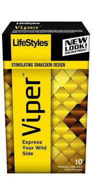 Lifestyles Viper Condoms - 10  Pack