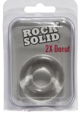 Rock Solid 2x Donut Ring -  Clear