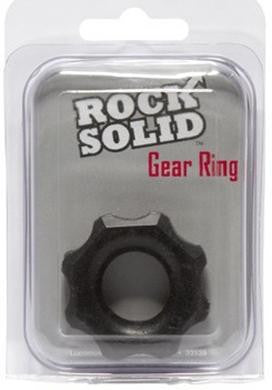 Rock Solid Gear Ring - Black