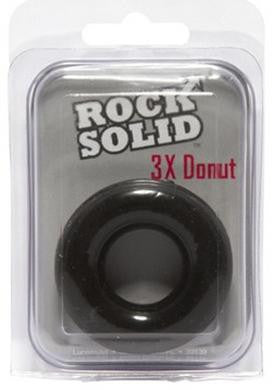 Rock Solid 3x Donut Ring -  Black