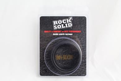 Rock Solid Silicone Black C Ring - 1 3-4"