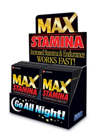 Max Stamina 2 Pill Packs - 24 Piece Display