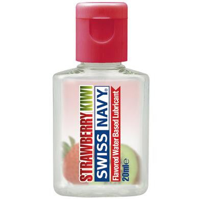 Swiss Navy Flavors Water Based Lubricant - Strawberry Kiwi 20 Ml