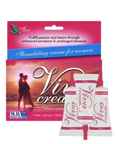 Viva Cream 3 Tube Box -  7.5ml Each Mint Flavor