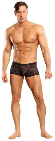 Stretch Lace Mini Short - Black - Medium