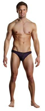 Radical Sport Zipper Thong -  Wine - Small-medium