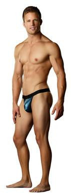 Matte Metallic Thong Blue L-xl