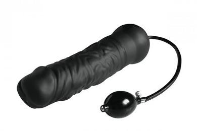 Leviathan Giant Silicone  Inflatable Dildo - Black