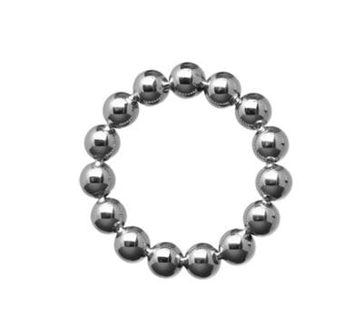 Meridian 2-inch Stainless  Steel Beaded Cockring