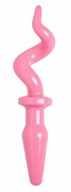 Pig Tail Butt Plug - Pink -  Bulk