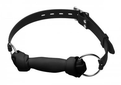 Silicone Bone Gag - Black